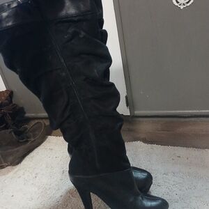 Michael Antonio Black Over-the-Knee Boots